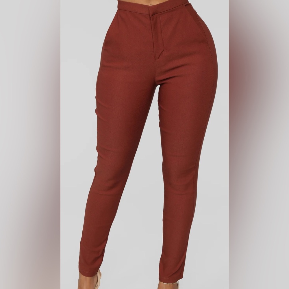 NWT Fashion Nova Burgundy Been There Done That Pants Size 2X